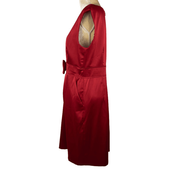 Sandra Darren women's red dress size 16 - Picture 3 of 3
